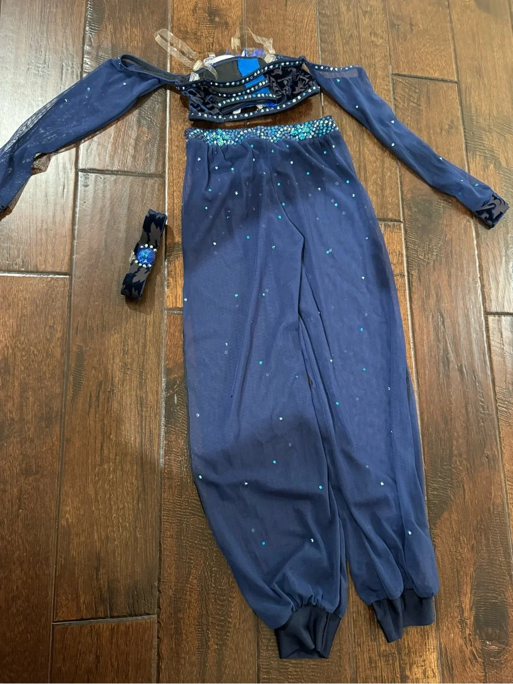 Blue semi-custom Dance Costume - S Child Small
